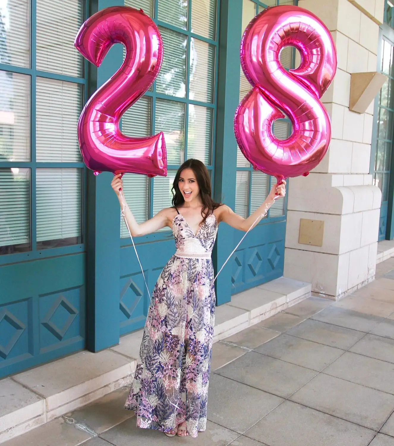 32 дюймов Рисунок шар фольга лет баллон гелия номер счастливый 18 23 30 день рождения