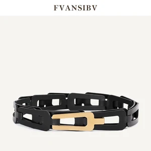 luxury brand womens girdle 100 first layer cowhide geometric trapezoid belt high quality copper buckle 2021 fashion new hot free global shipping