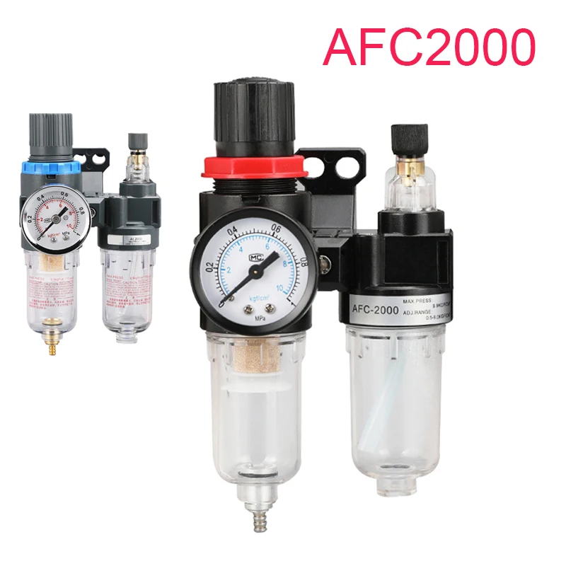 

Pneumatic Air Source Processor AFC2000 + AL2000 G1 / 4 "AFC2000 air compressor oil and water separator filter regulator trap