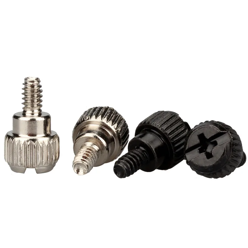 

10Pcs 6#-32*6 Thread Teeth Computer PC Case Cooling Fan Toolless Adjustment Screw Thumbscrews Thumb Screw M3.5