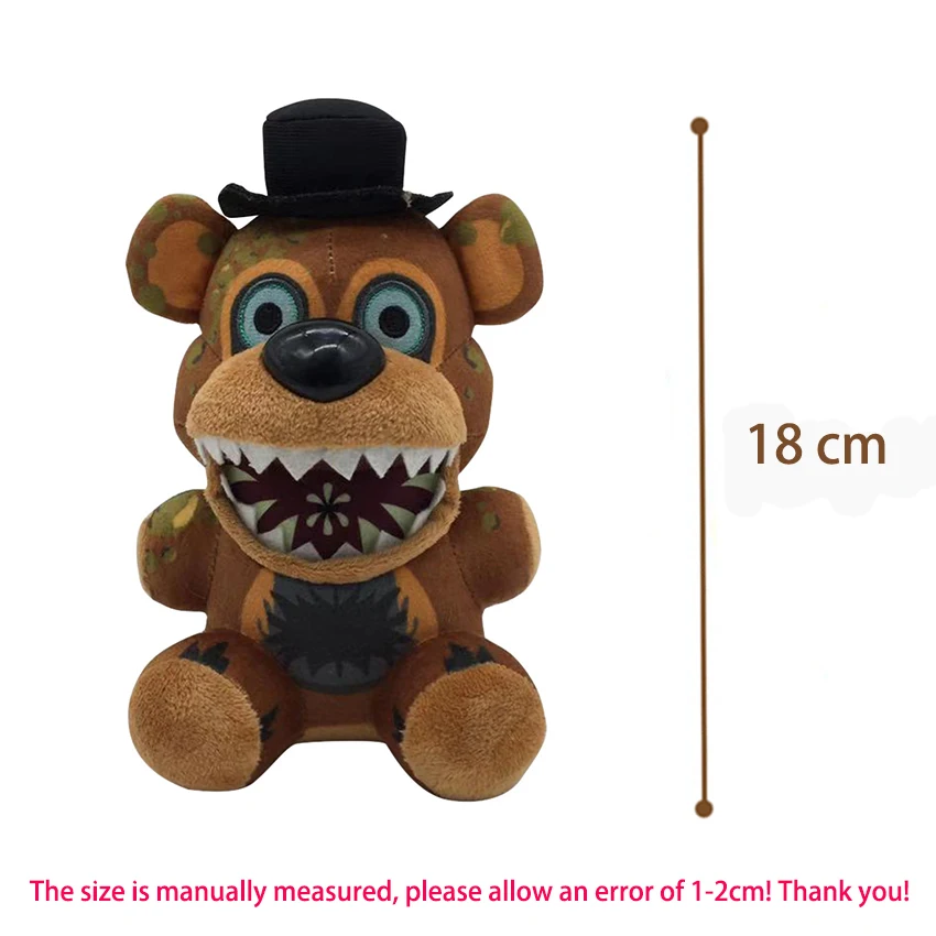 Плюшевые игрушки FNAF 18 см фотокси клоун Бонни животные мягкие плюшевые куклы