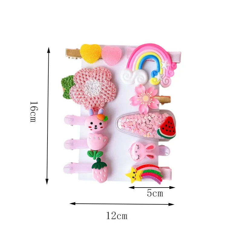 

2021 New 10/20/Pcs/Set Cute Colorful Cartoon Hair Clips Girls Lovely Hair Ornament Headband Hairpins Fashion Hair Accessories