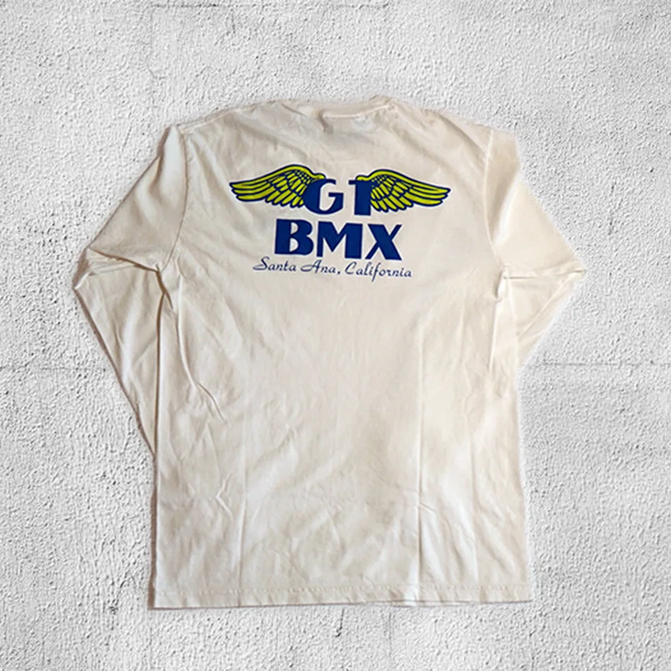 

Высококачественная футболка с длинным рукавом и принтом крыльев для мужчин и женщин, футболка в масштабе 1:1, яркая Мужская одежда, Лидер про...