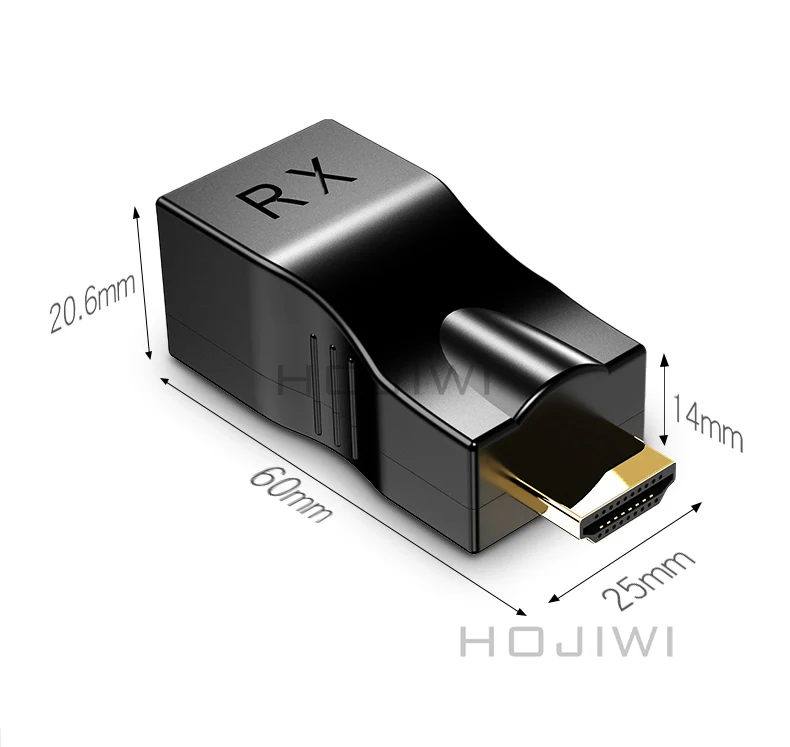 

HOJIWI hdmi extender rj45 Ports LAN Network 4K 3D HDMI 1.4 30M Extender Over Cat 5e/6 Network LAN Ethernet Adapter-big sale AD23