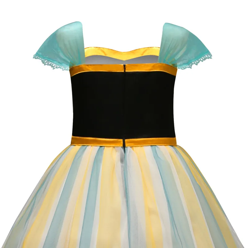 Snow Queen Princess Anna Elsa Dress for Girls Frozen Elsa Dresses Kids Little Girls Clothes Party Wedding Cosplay Dress Vestiods