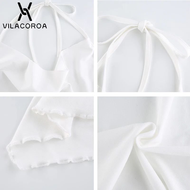 

Satin White Tube Top Sling Irregular Tank Tops Women Skinny Bow Lace-Up Deep V Crop Top Nightclub Sexy Backless Female Top Vest