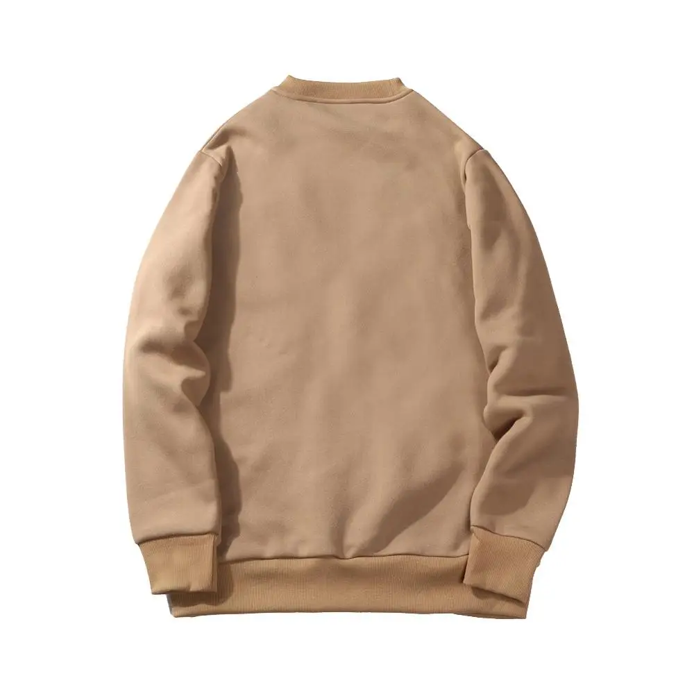

Fall/Winter Men's Camouflage Pocket Sweatshirts Fashion Pullover Round Neck Warm Plus Size Sweatshirts
