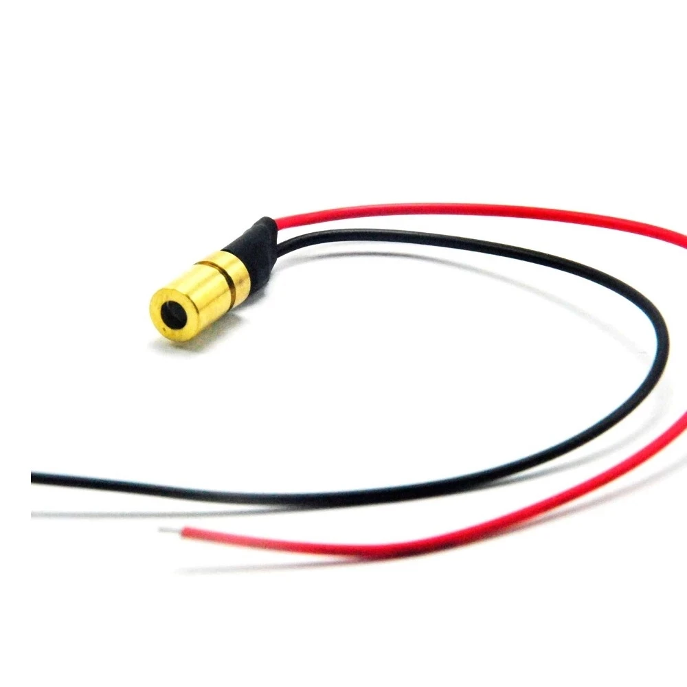

6x10mm Mini Adjustable 1mw 650nm Red Laser Module Focus Dot 3V