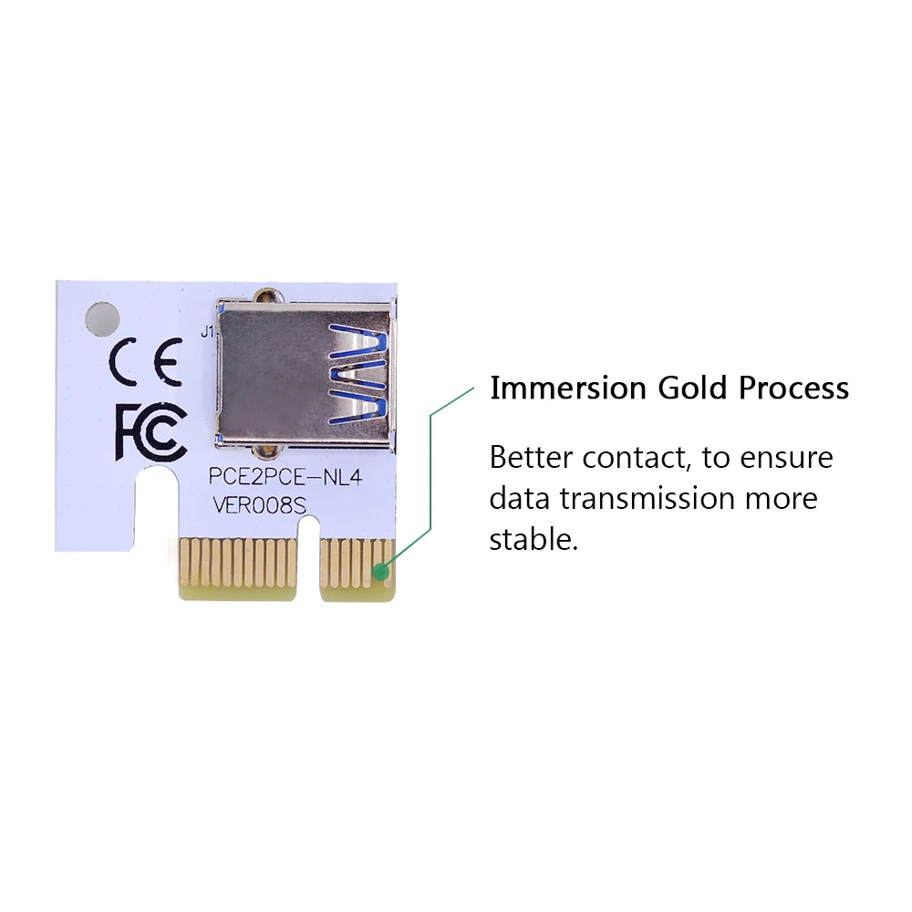 Переходник CHIPA 30 см/60 см/1 м VER008S 4Pin SATA 6PIN PCI Express PCIE PCI-E Райзер-карта 1X на 16X адаптер