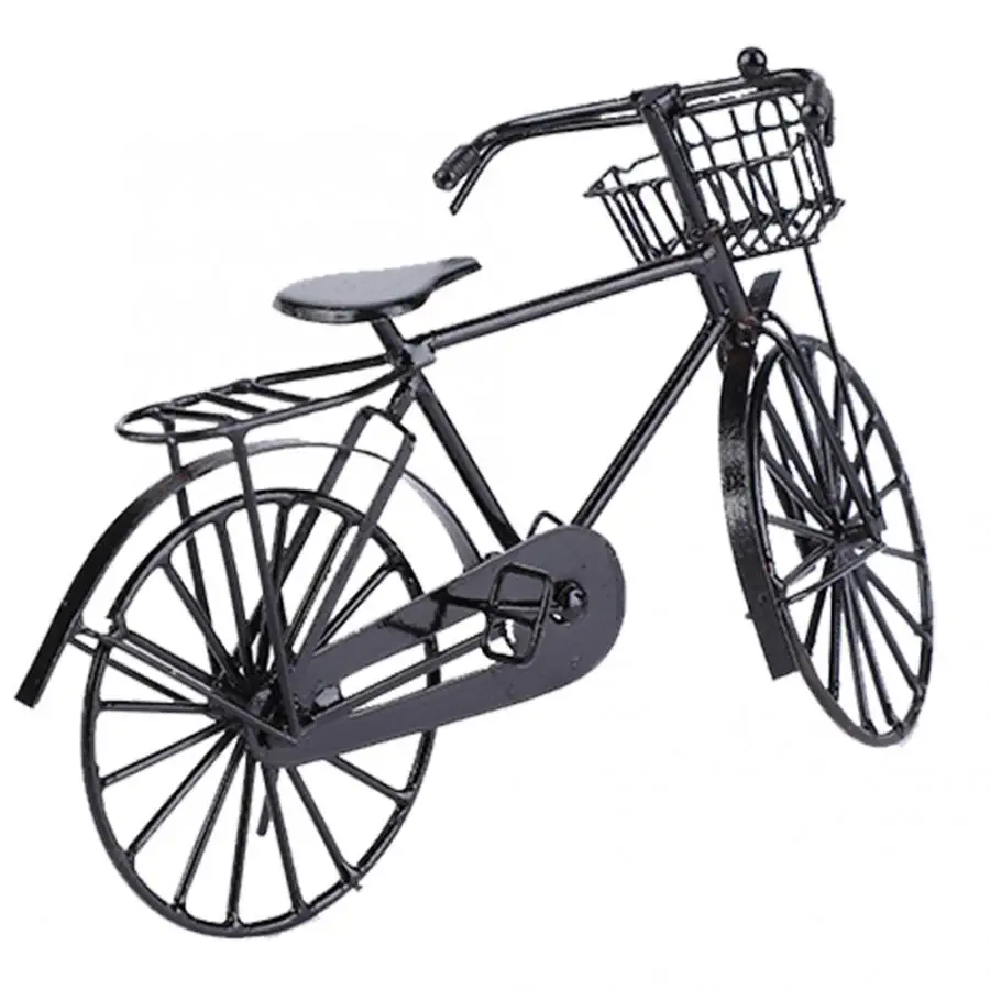 1:12 Кукольный домик аксессуары миниатюрная металлическая велосипедная кукла с