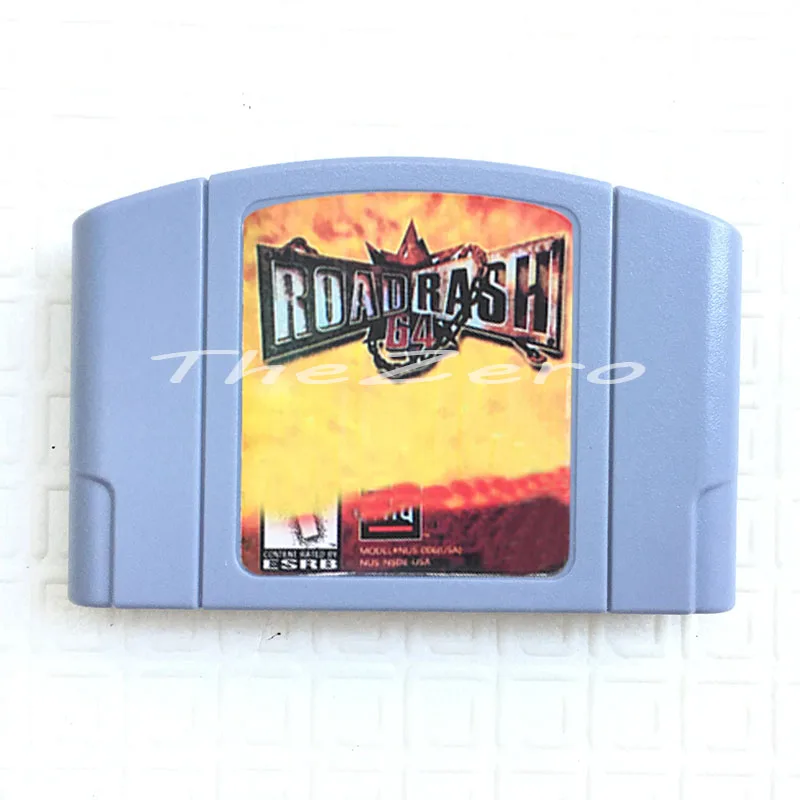 Видеоигра на английском языке для 64-битной консоли NTSC Версия Road Rash 64 Индиана Джонс и адский убийца инстинкт золото - Цвет: Road Rash 64