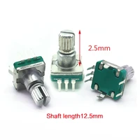 5pcs 5pin ec11 30 position rotary encoder code switch 12 5mm half shaft encoder switch