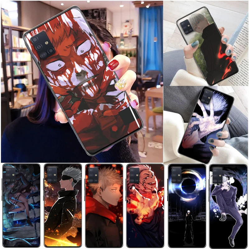 

Jujutsu Kaisen Satoru Gojo Fushiguro Megumi Sukuna Yuji Itadori Phone Case For Samsung Galaxy A21 A31 A71 A51 4G 5G Coque Funda