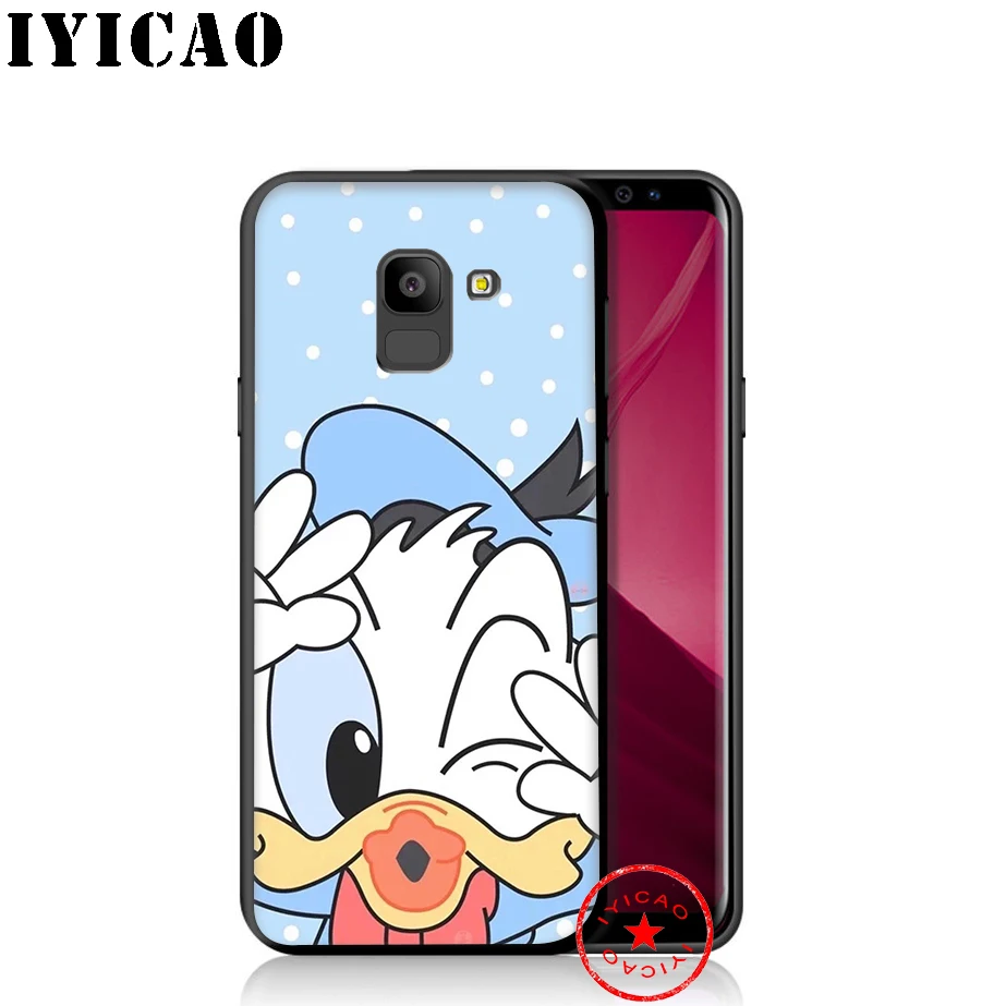 IYICAO Дональд Дак милый мягкий чехол для телефона samsung Galaxy A50 A70 A60 A40 A30 A20 A10 M40 M30 M20 M10