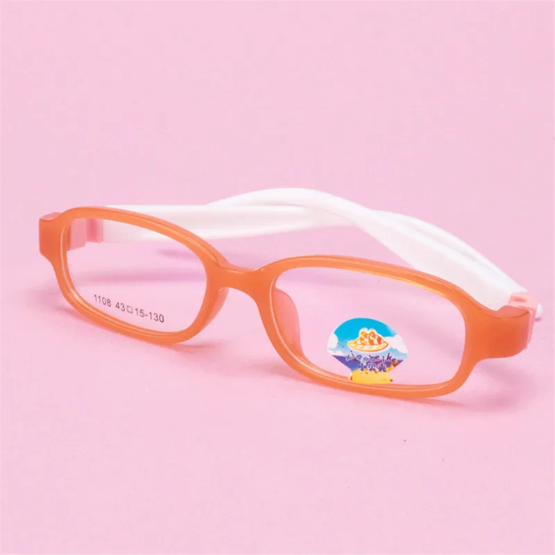 Детские очки легкие с гибкой оправой детские по рецепту для мальчиков и девочек