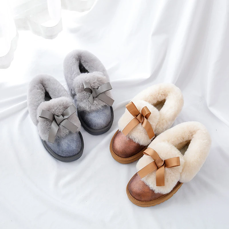 100% натуральный мех Теплая шерсть Женские ботинки Высококачественные женские