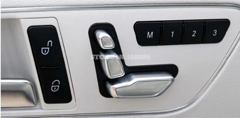 Внутренняя сиденье дверь кнопка регулировки переключатель Крышка 6 шт. для Benz E