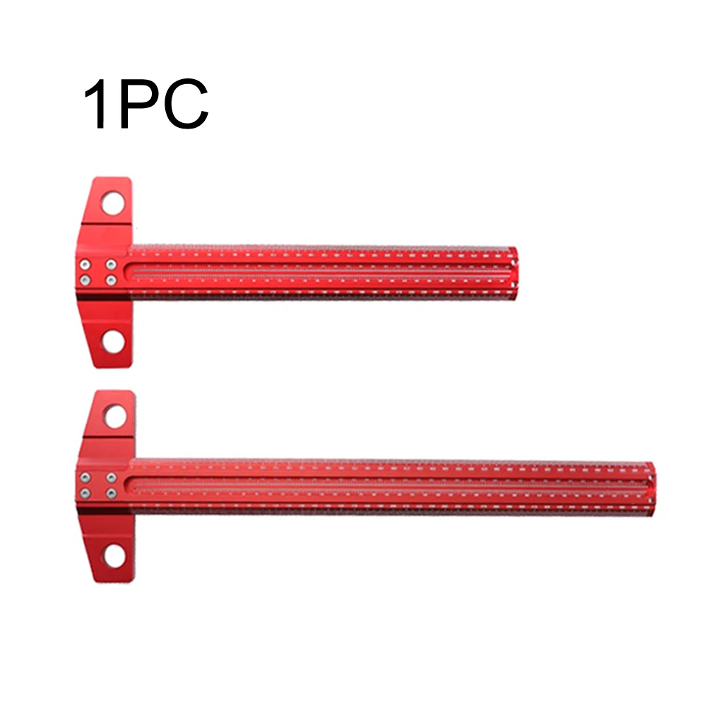 

Easy Read DIY Portable Durable Multifunction Woodworking Tools Home Aluminum Alloy Drafting For Drawing T Square Ruler Measuring