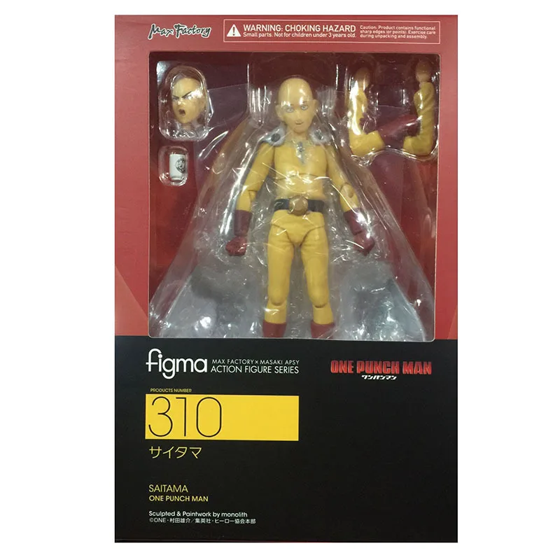 

Anime Saitama One Punch Man Figma 310 PVC Action Figure Collectible Model Toys