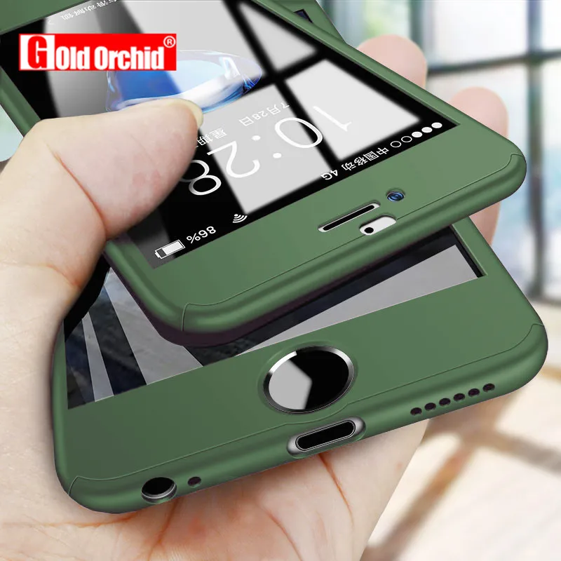 Чехол Gold Orchid с полным покрытием 360° для iPhone серии 5 11 Pro Max 6 цветов на выбор|Бамперы|