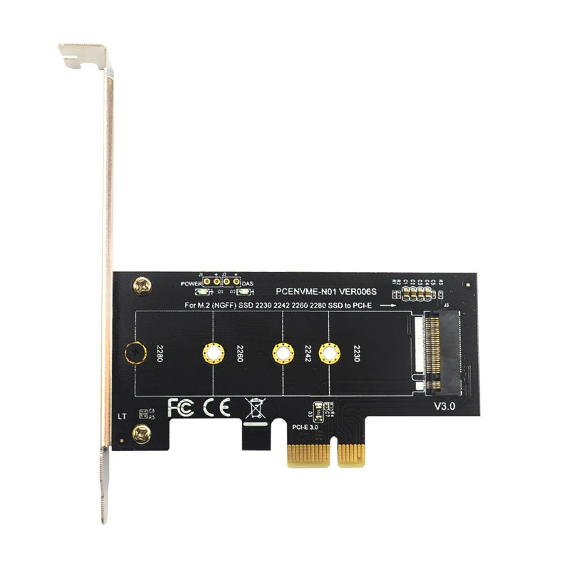 

Add on Cards PCIE to M2 Adapter PCI Express 3.0 X1 to NVME SSD M2 PCIE Raiser Adapter Support 2230 2242 2260 2280 M.2 SSD