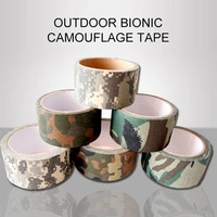 multi functional camo tape 5m5cm self adhesive camouflage tape outdoor hunting shooting stealth tape waterproof stealth ribbon