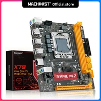 machinist x79 motherboard lga 1356 cpu m 2 nvme slot support intel xeon e5 processor ddr3 ram mini dtx x79 v5 33b