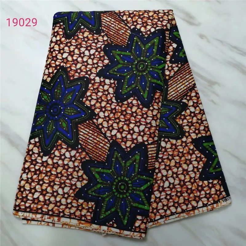 Новый цветочный узор Африканский заводской камень Анкара Нигерия настоящая