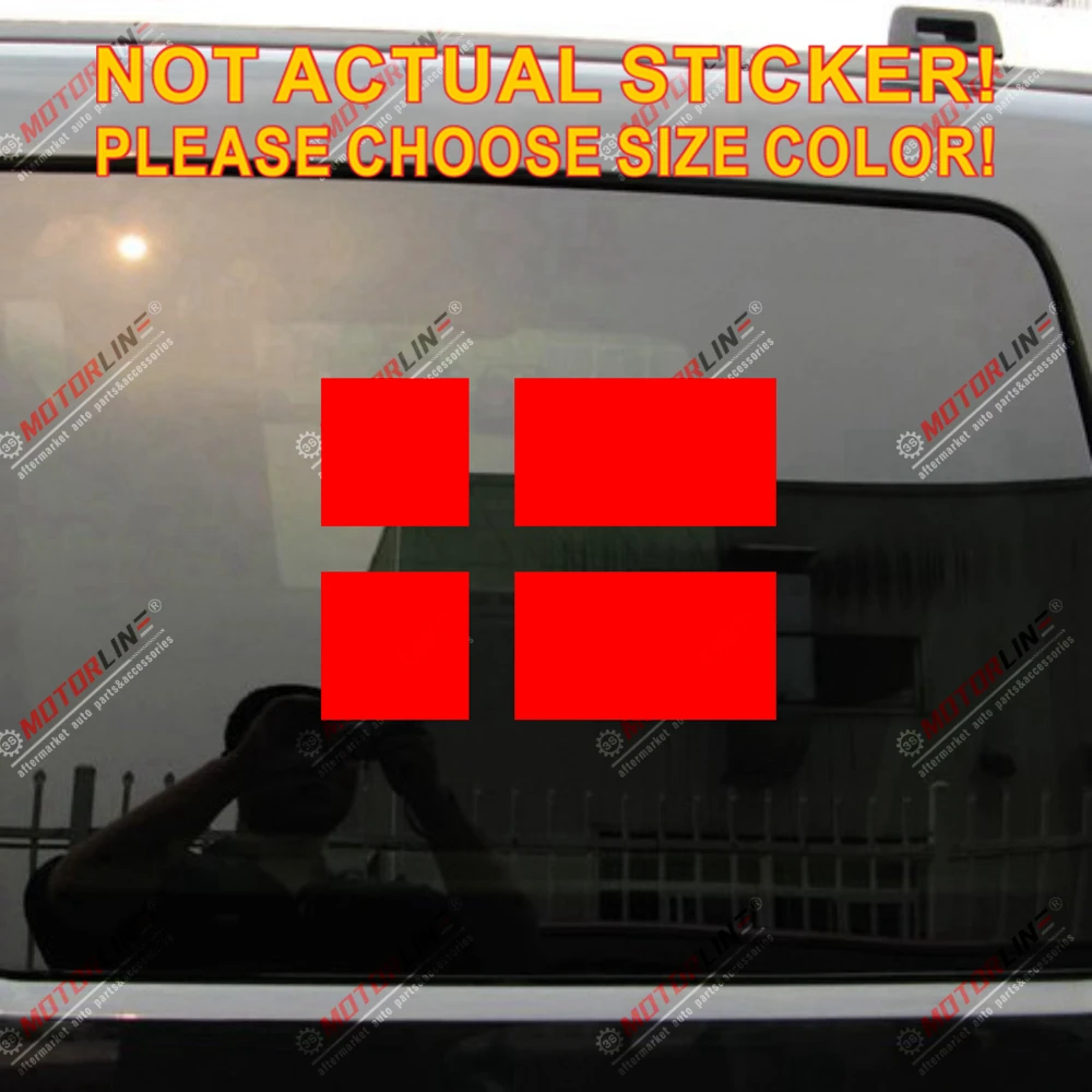 Флаг Дании Dannebrog Датская Автомобильная виниловая наклейка|Наклейки на