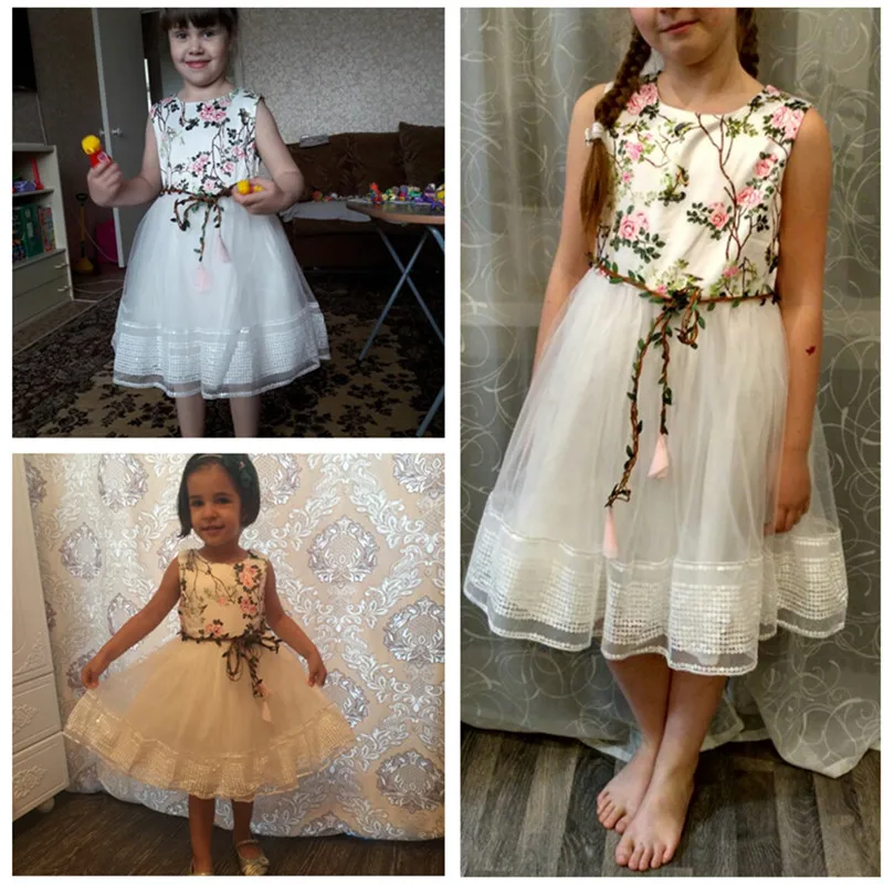 Детское летнее платье для девочек с вышивкой | Детская одежда и обувь