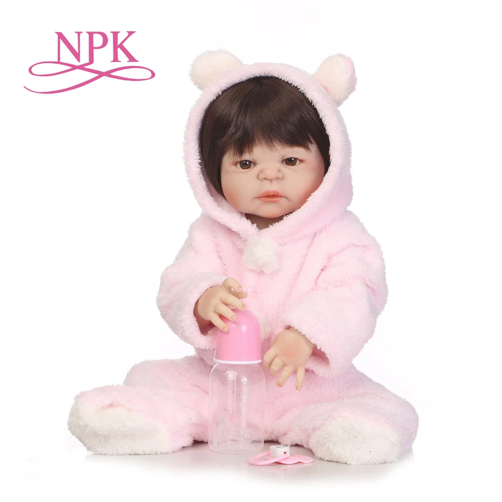 NPK Новое поступление 55 см мягкие силиконовые куклы Reborn Реалистичная кукла