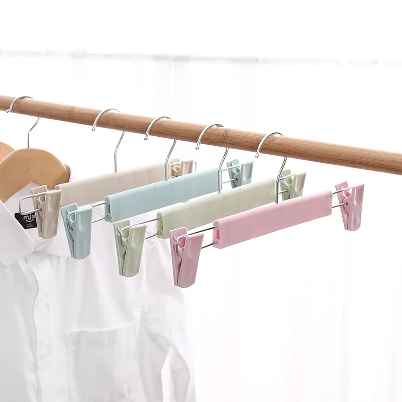 5 шт./лот пластиковый зажим для брюк противоскользящая прищепка Регулируемая