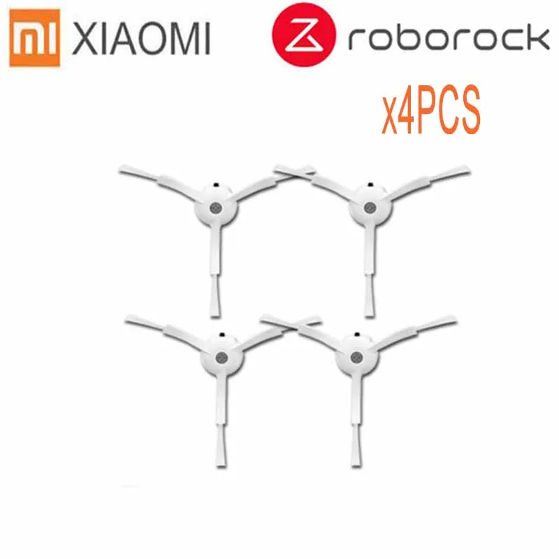 4pcs side brush Основная щетка hepa фильтр, боковая щетка Швабра Ткань подходит для xiaomi вакуум 2 roborock s50 аксессуары xiaomi mi робот Замена - Цвет: 4pcs side brush