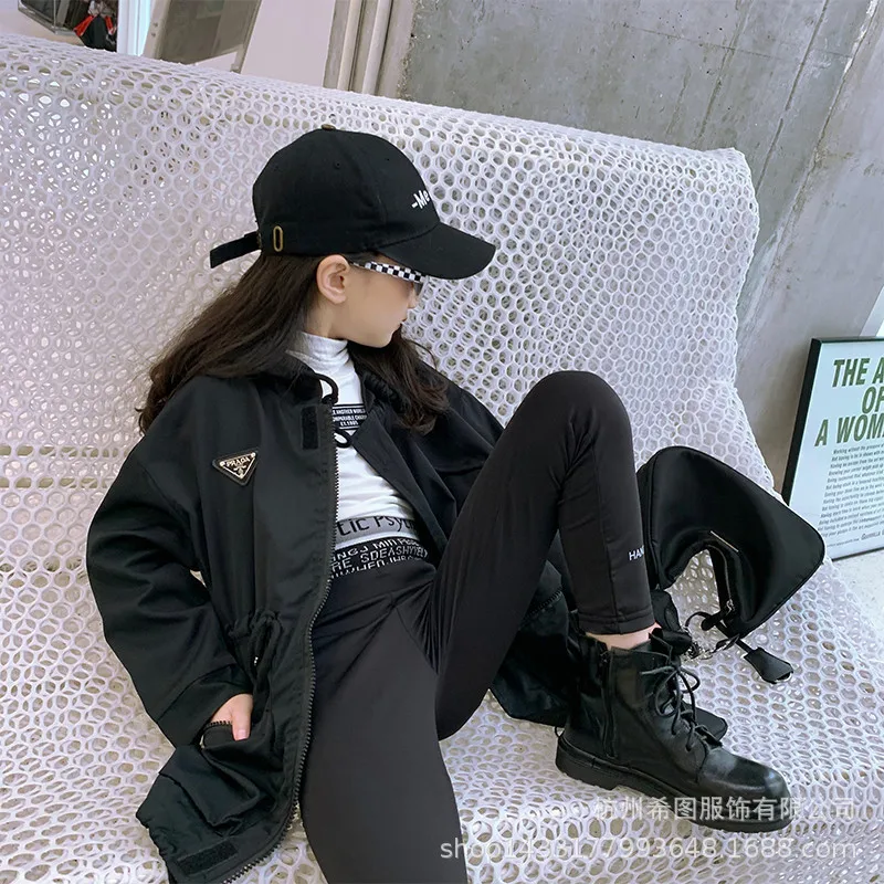 Осень 2020 новая куртка для девочек ветровка с капюшоном кардиган повседневный Топ