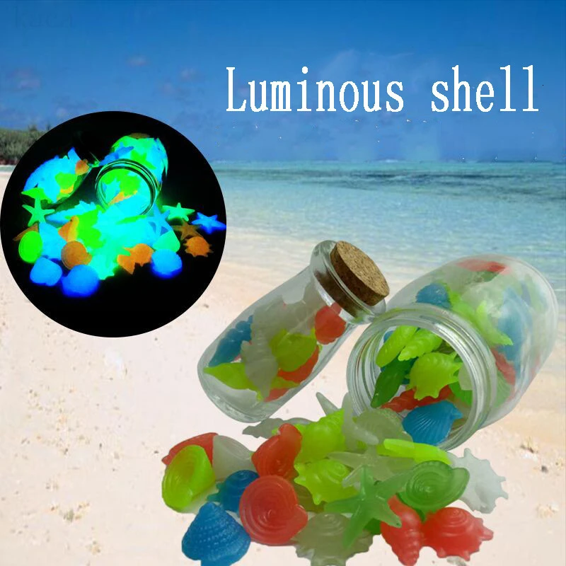5/10/20 шт. разноцветные светящиеся камни в форме ракушек|Декорации| |