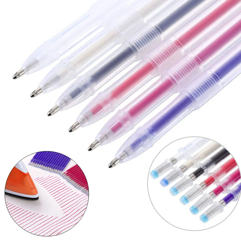 

1Set Fabric Markers Pencil Fade Out for Drawing Lines Disappearing Marker Pens PP Multi Purpose DIY Craft Sewing Accessories