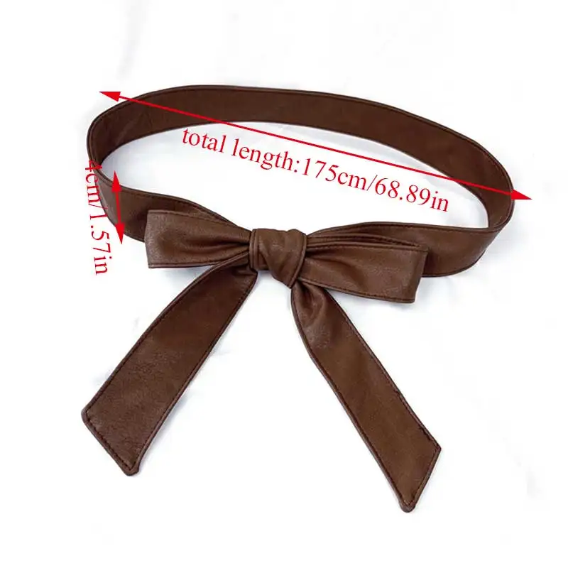 

Classic long women's soft belt bow wide waistband wild fashion clothing belt accessories new womens wide belts