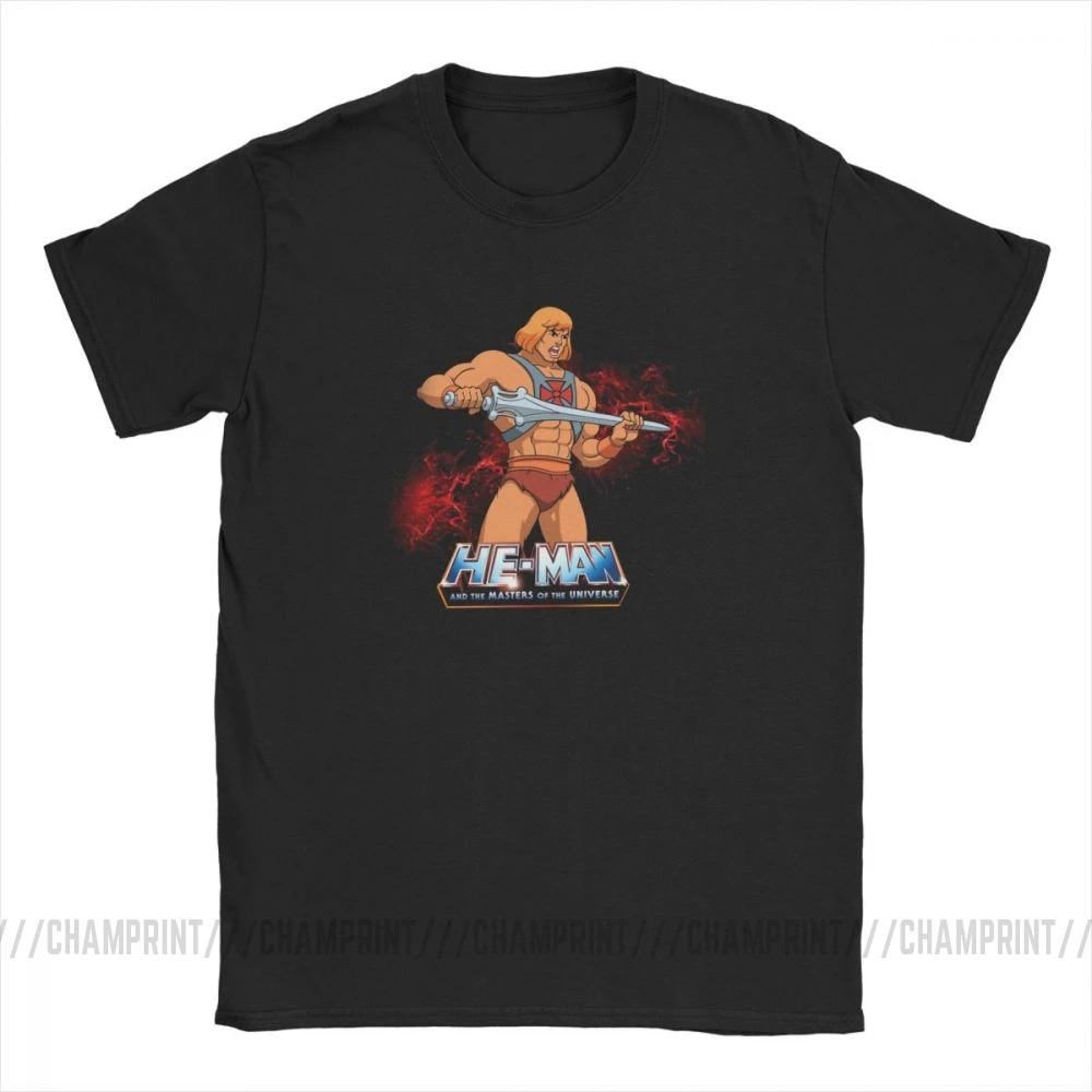 Мужская футболка He Man Masters Of The Universe винтажные футболки из чистого хлопка с