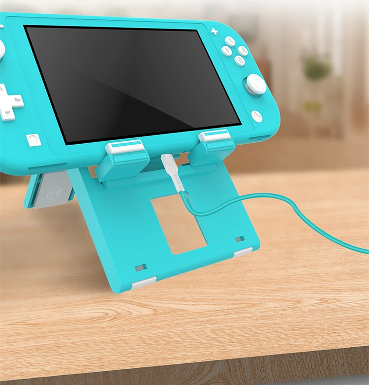 Stand Green Силиконовый защитный чехол, пригодный для консоли nintendo Switch Lite, пыленепроницаемый чехол для nintendo Switch NS Lite, мягкий силиконовый чехол для геймпада - Цвет: Stand Green