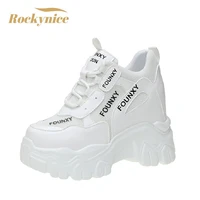 2021 autumn high platform sneakers women breathable vulcanized shoes chunky casual shoes woman walking trainers sports dad shoes