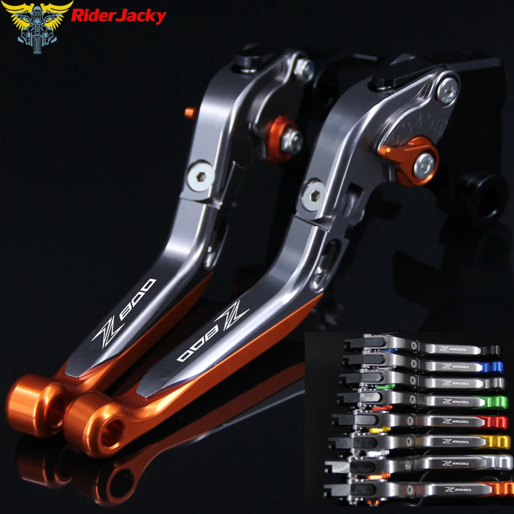 Оранжевые + титановые выдвижные рычаги тормозной муфты CNC с лазерным логотипом