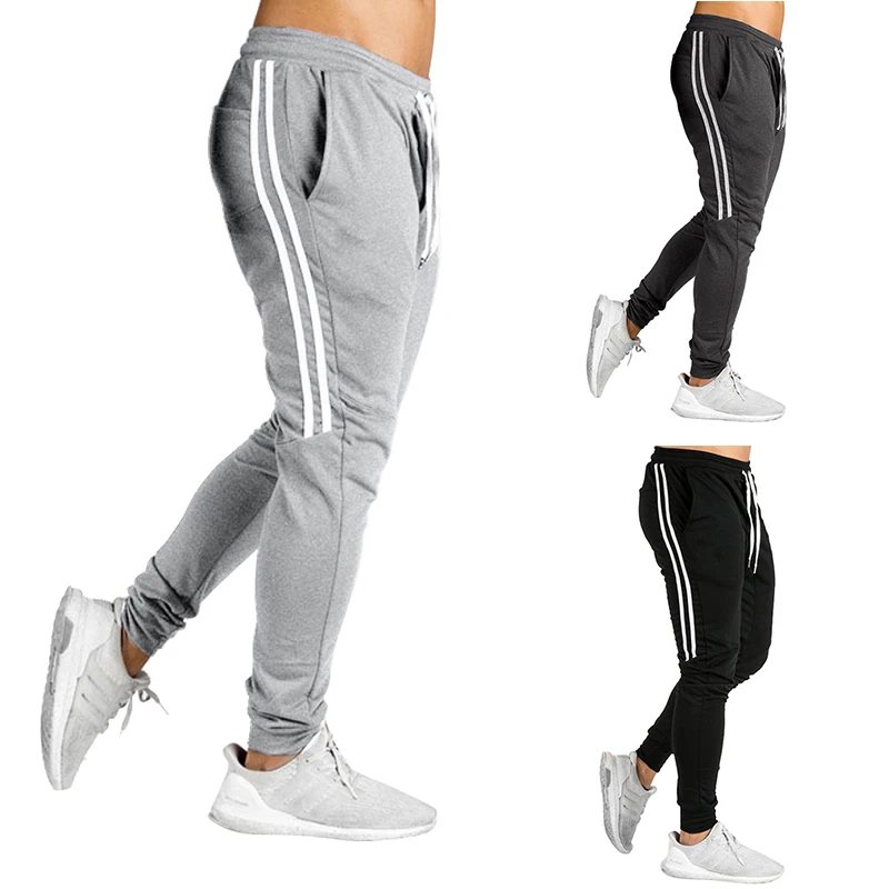 

2021 Men's Jogging Trousers Fitness Men's Trousers Black Gym Jogging Trousers