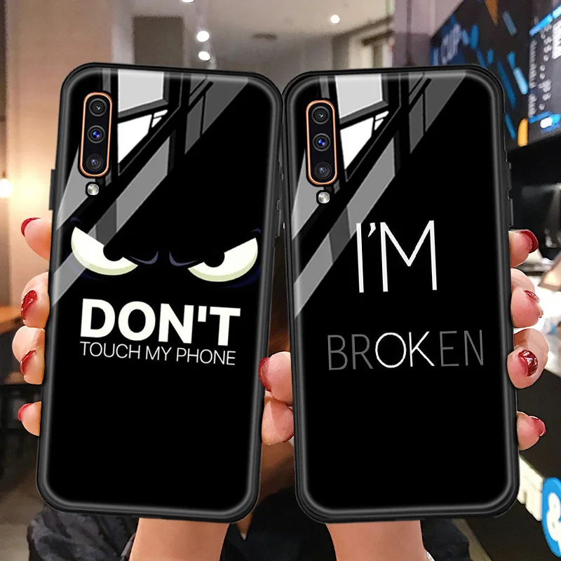 

Case For Samsung Galaxy A32 Cases For Samsung A51 A52 A50 A31 A30 A71 A72 A70 A12 A40 A41 A42 Print Tempered Glass Cover