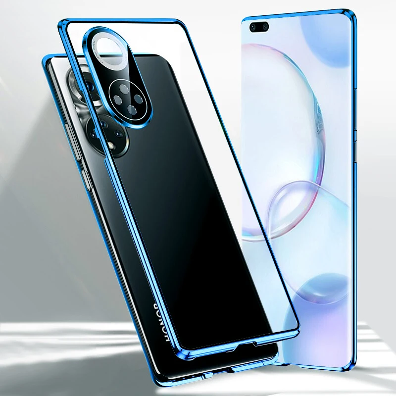 Металлический магнитный адсорбционный чехол для Huawei Honor 50 60 Pro P30 P50 Nova 9 8 SE