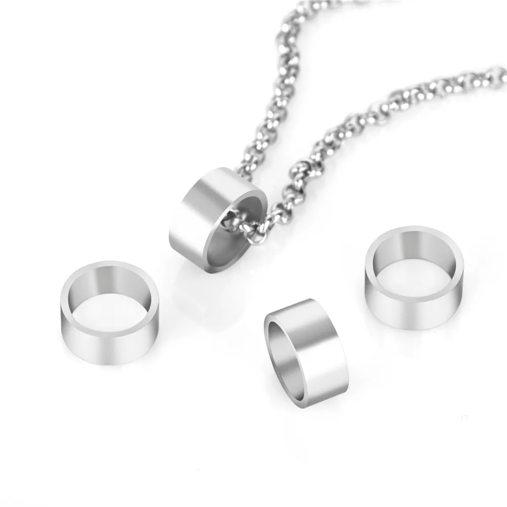 

Stainless Steel Chain Necklaces With Custom Beads Engraving 1-7 Names Pendant Necklace Male