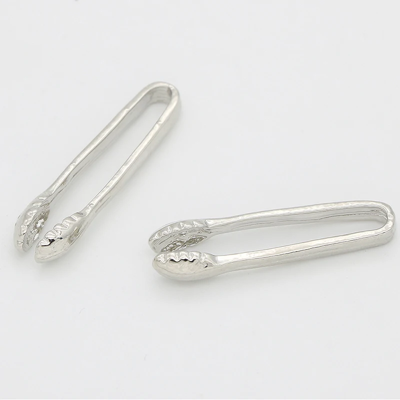 

2Pcs Metal Barbecue Locking Tongs Serving Clip BBQ Grill Baking Salad Steak Vegetable Pasta Kitchen Tool Dollhouse Miniature