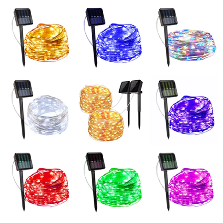 

LED Outdoor Solar Lamp String Lights 100/200 LEDs Fairy Holiday Wedding Party Garland Solar Garden Waterproof for Home Led Decor