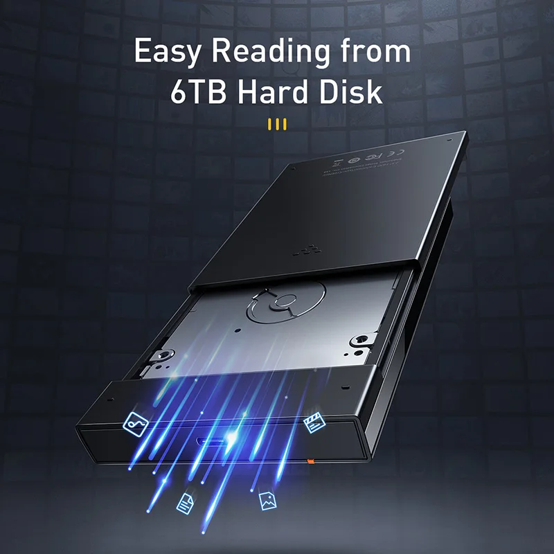 Baseus HDD чехол 2 5 SATA к USB 3 0 Тип C 1 адаптер корпус внешний жесткий диск 6 ТБ HD Жесткий SSD