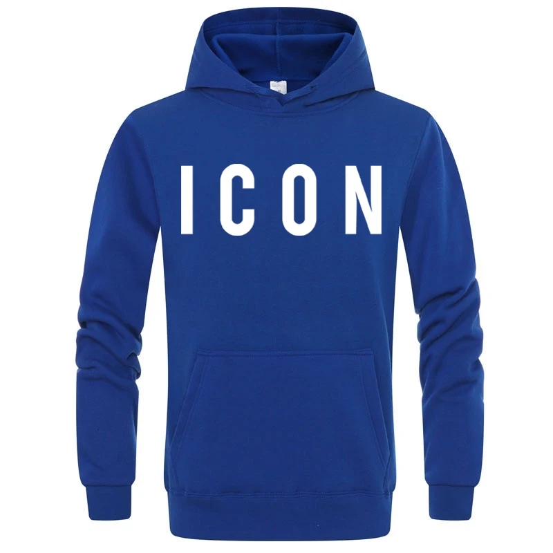 

capucha de marca para hombre, Ropa nueva, sudaderas con capucha de manga larga con estampado de letras de ICON para hombre, 2021