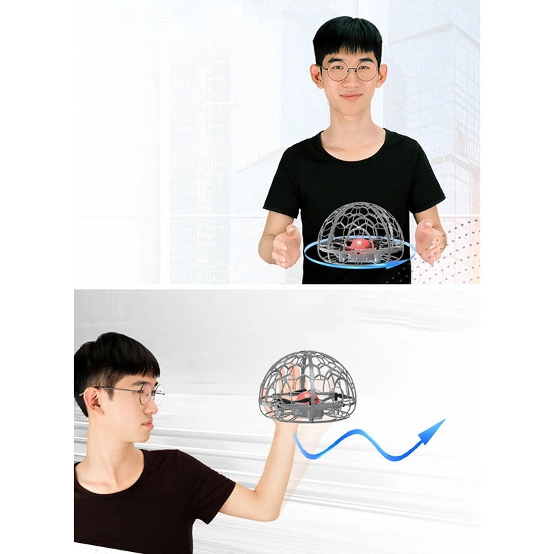 

Mini Drone Air Craft Hand RC 3D Toys with Fancy Lights for Children